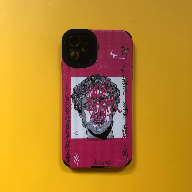 

SEIRASSIM Европейская статуя мультфильм мальчик Любовь Сердце чехол для телефона iphone 14 pro max 11 13 mini 12 xr xs max x 7 8 plus se2 6