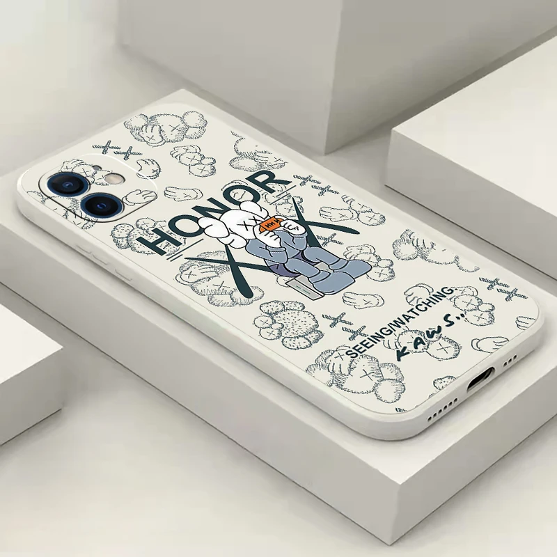 

Fashion Side Luxury Cool Bear Phone Case For iPhone 11 13 12 Pro Max 12 13 Mini X XR XS MAX SE 2020 7 8 6s Plus Cover Coque