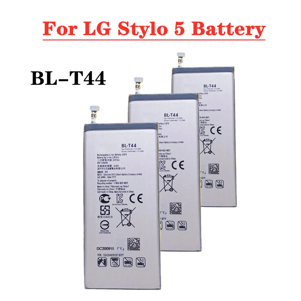 

High Quality 3500mAh BLT44 BL-T44 Battery For LG Stylo 5 LMQ720PS Q720A BL T44 Smart phone Batterie Bateria