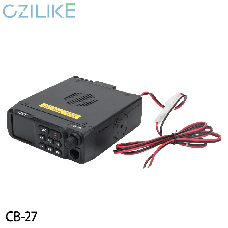 Фото Мобильная CB-радиостанция CZILIKE QYT CB-27, 25-27 МГц AM/FM, двухдиапазонная, универсальная автомобильная рация 12В/24В №3