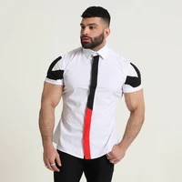 2022 summer new fashion mens shirts streetwear casual dress trend short sleeve tops mens clothing free shipping