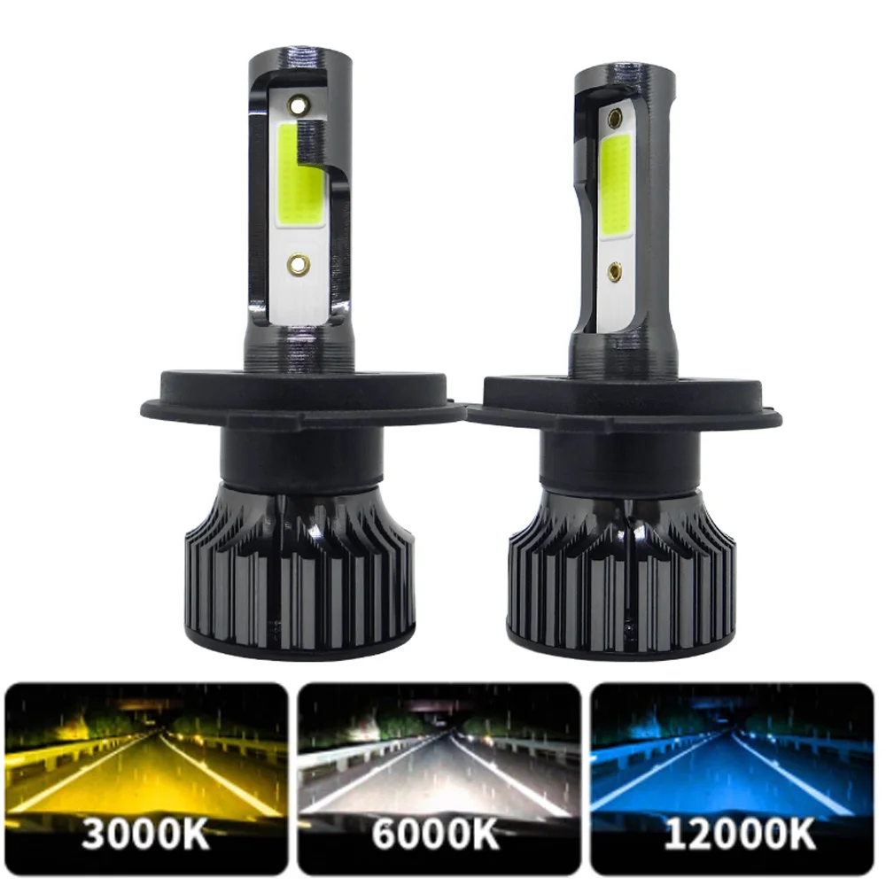 New P1 Mini Led Car Headlight Bulbs H7 H4 H1 H3 9005 HB3 9006 HB4 9012 H11 Led H8 H9 H16 H27/880/881 Car Headlamp 80W 16000LM