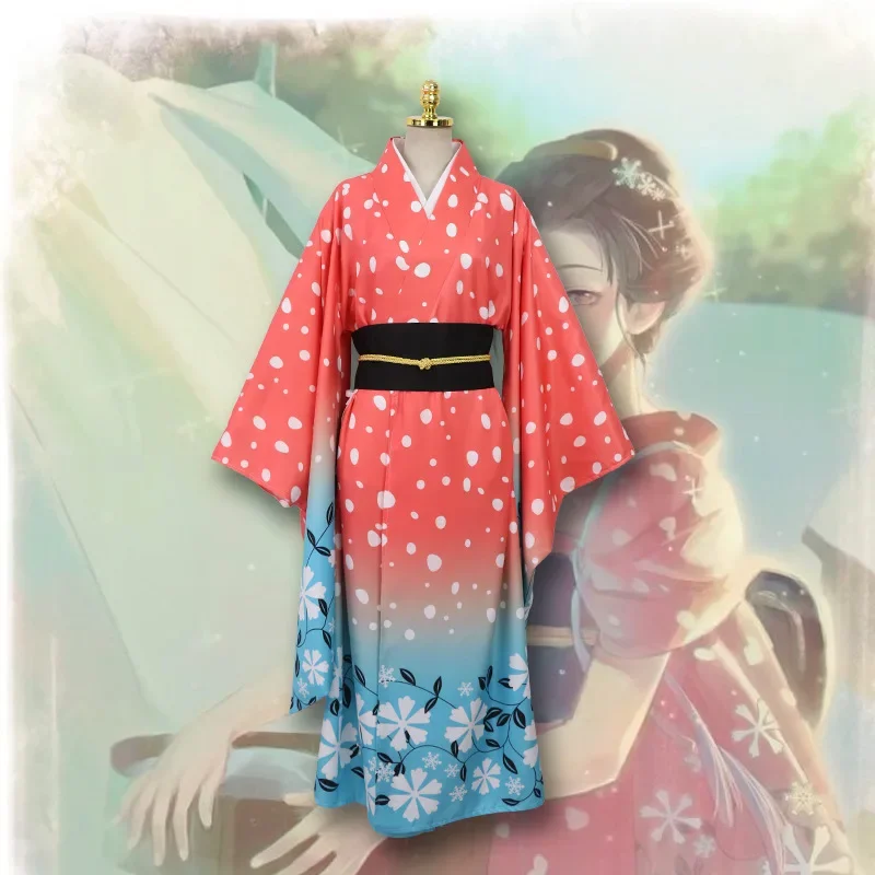 Женский костюм для косплея из аниме рассекающий демонов кимоно акана в японском