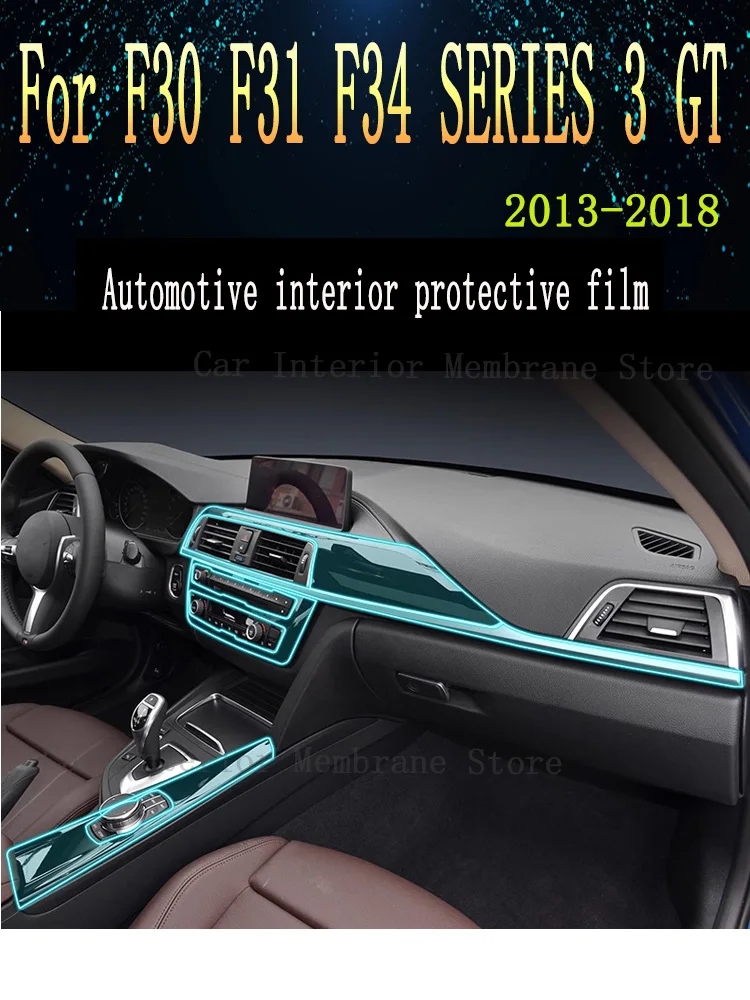 

For BMW F30F31 F34 SERIES 3 GT 2016 Gearbox Panel Navigation Automotive Interior Screen Protective Film TPU Anti-Scratch Sticker