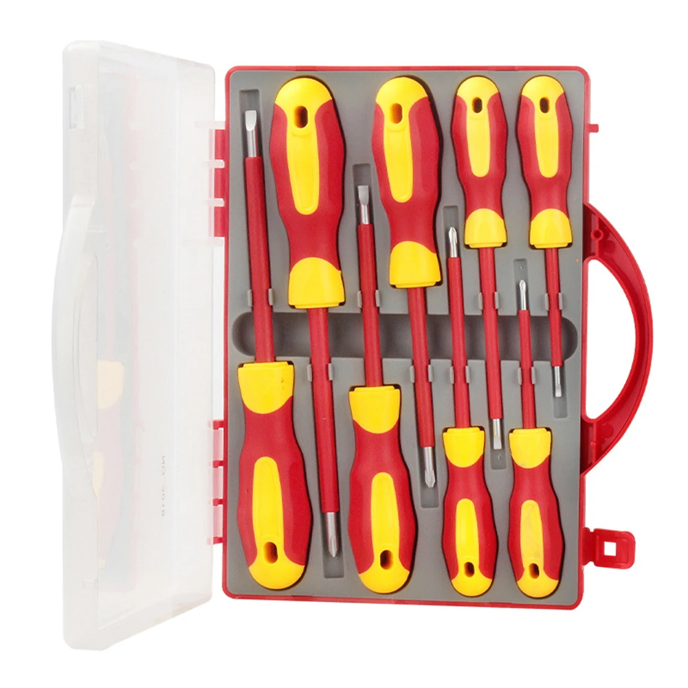 

8PCS Electrician Insulated Screwdriver Set With Magnetic Bit Head Double End Phil Lips Screw Bit Set For Electricians Tools
