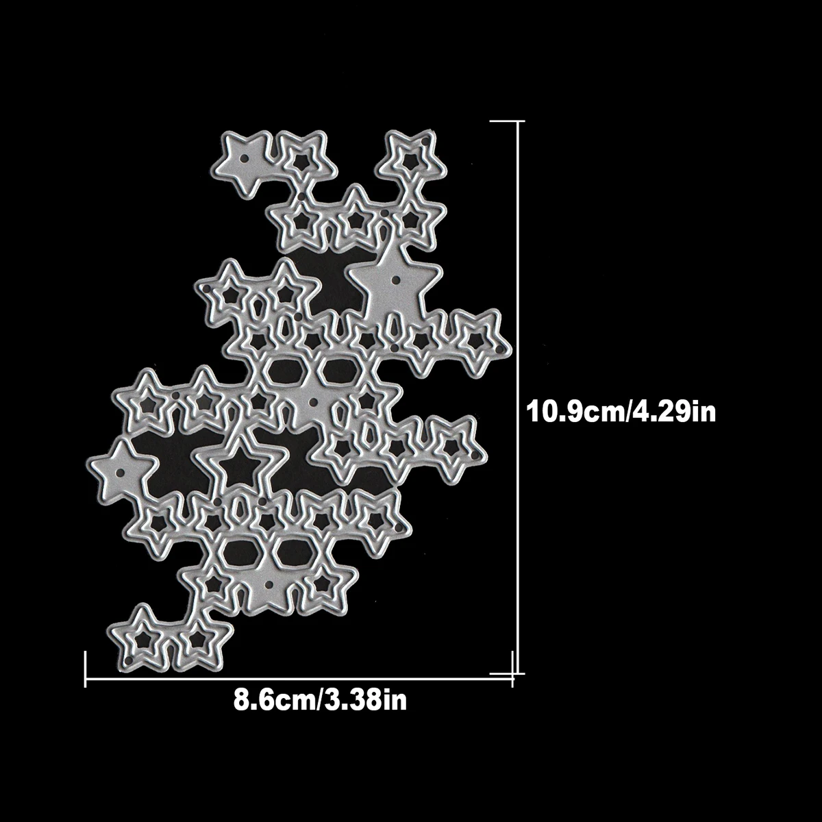 Звездный стек текстурный фон металлические режущие штампы Скрапбукинг