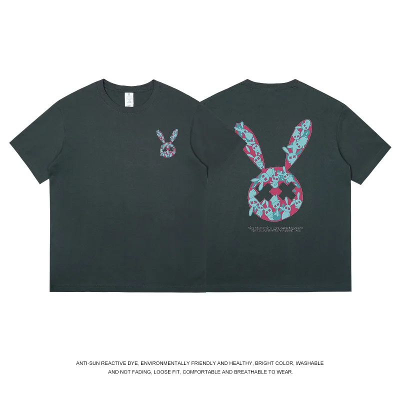 

Мужская и женская футболка с коротким рукавом, с принтом