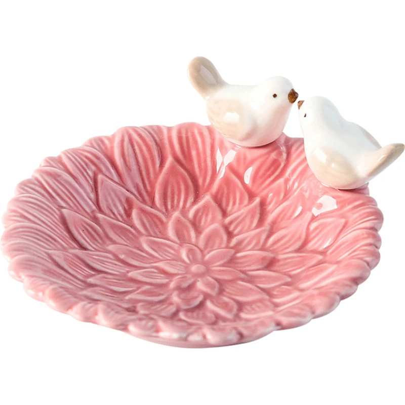 

Nordic Style Ceramic Jewelry Display Plate Shooting Props Creative Bird Jewelry Plate Bedroom Small Ornaments Trays Decorative