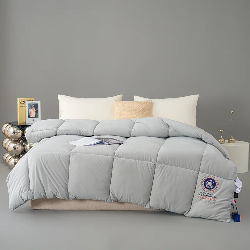 Зимнее хлопковое одеяло на гусином пуху пятизвездочное отельное пуховое супер