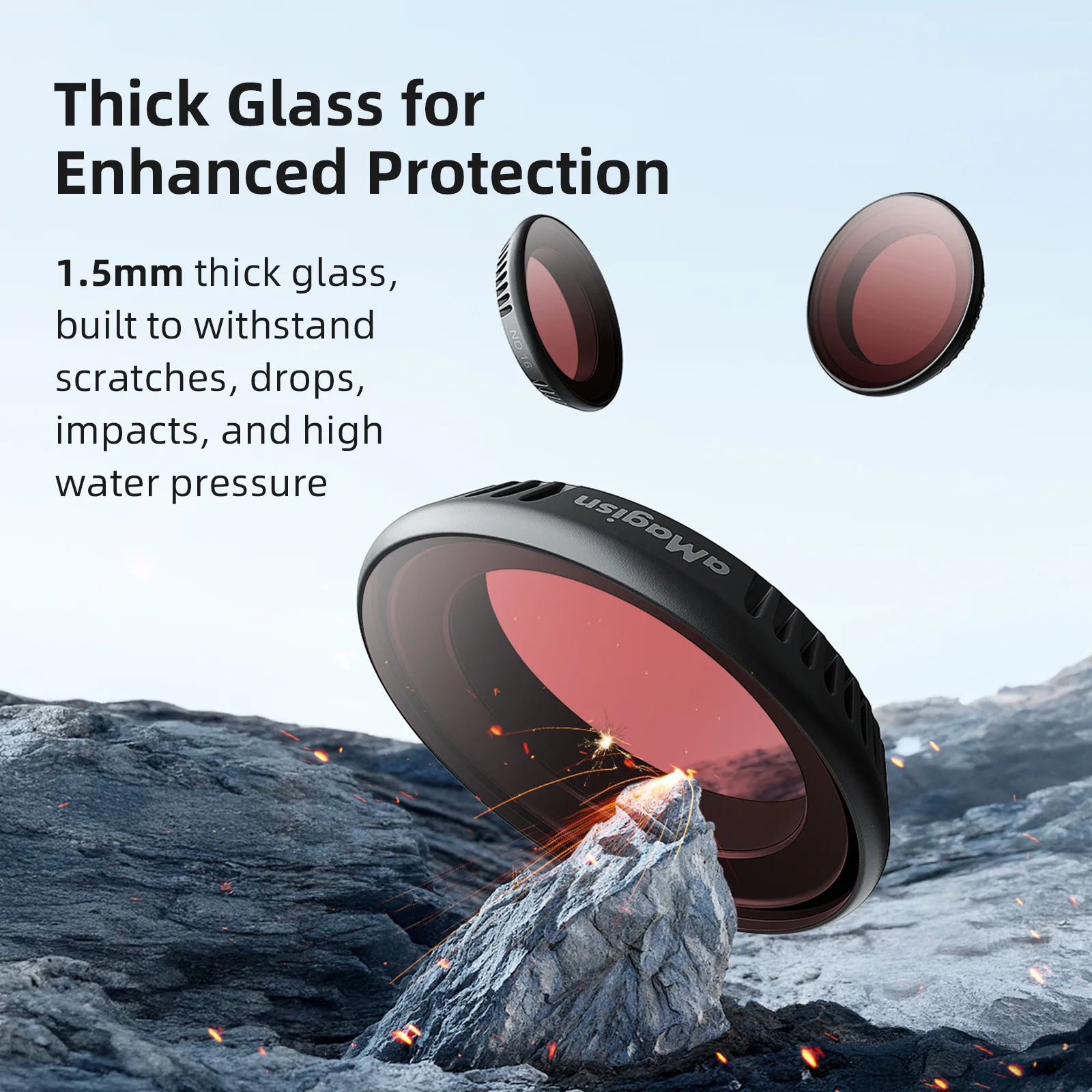 Набор фильтров для объектива aMagisn Go Ultra Camera Fast-Mount UV CPL ND8 ND16 ND32 ND64 HD Filter Защитная крышка Insta 360 Go Ultra (art.: 3920d32e8a860) - 3920d32e8a860