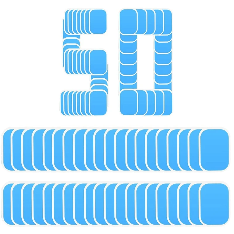 

50 Pcs Pads Abs Trainer Replacement Gel Sheet For EMS AB Trainer, Waist Trimmer Belt, ABS Toner Body Muscle Trainer SP4