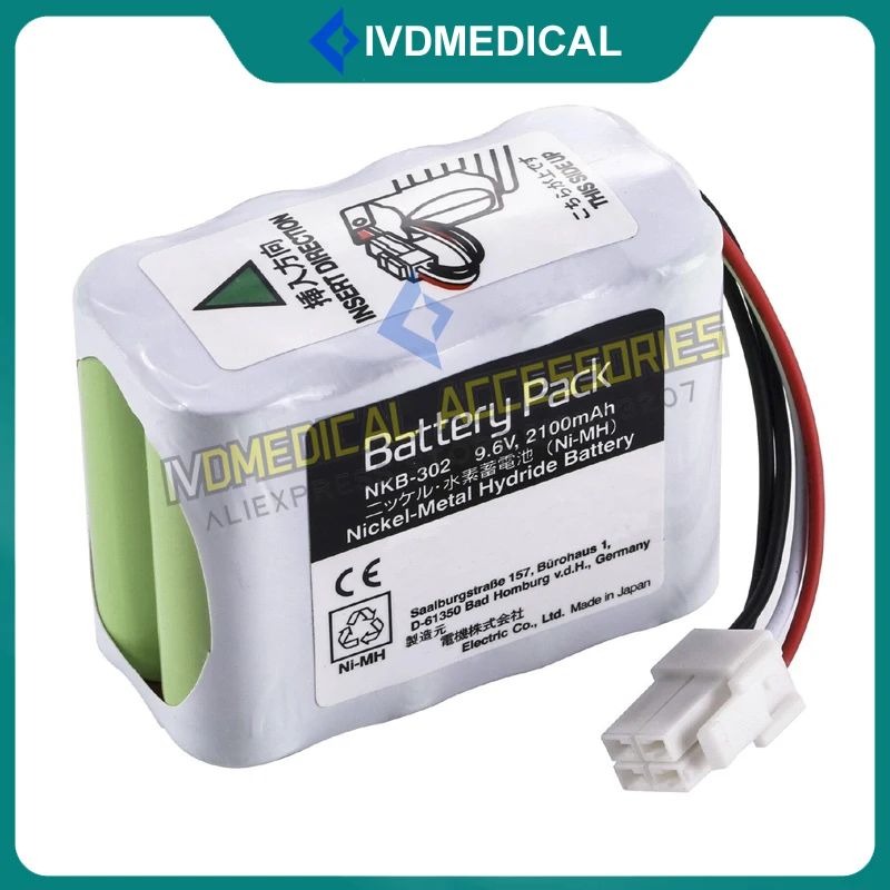 High Quality Nihon Kohden NKB-302 X064 OPV-1500 OPV-1500K Vital Signs Monitor Battery NKB-302 9.6V 2100mAh Battery Cells