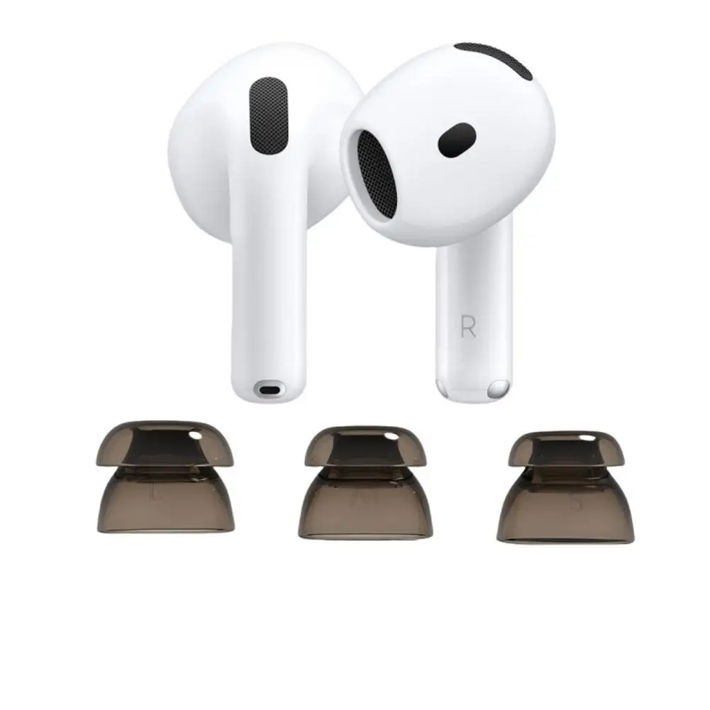1 пара силиконовых накладок для наушников AirPods 4 самоклепоглощающие