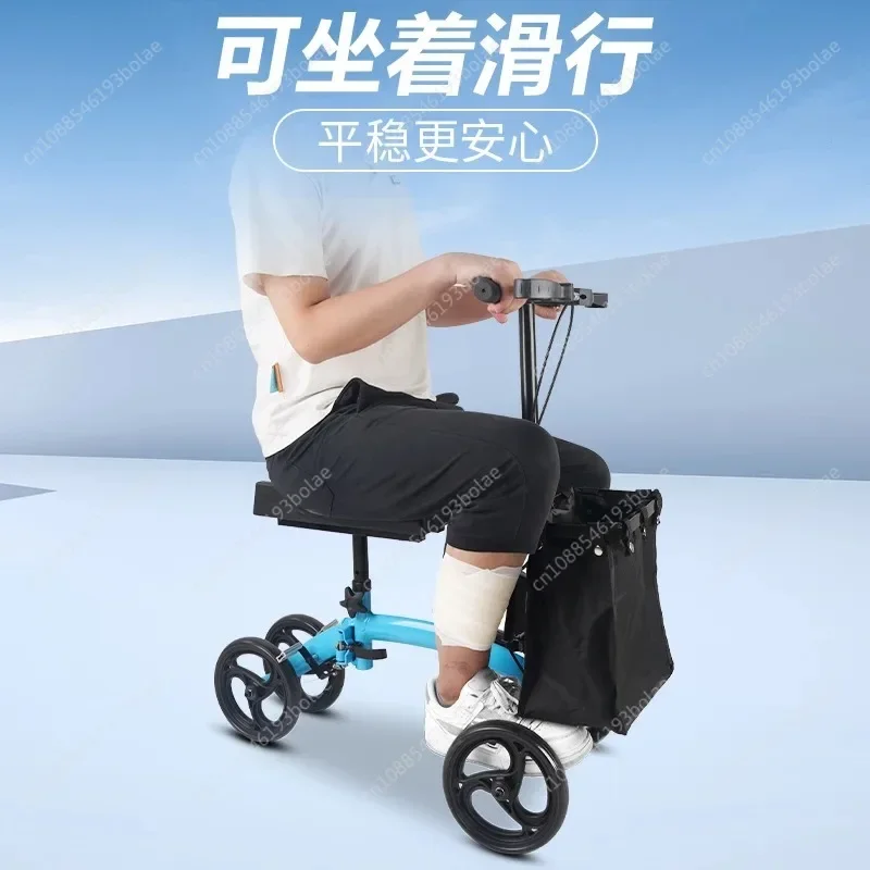 Walker Leg lesioni frattura riabilitazione stampelle aiuto per la deambulazione gamba singola camminare spinta a mano walker