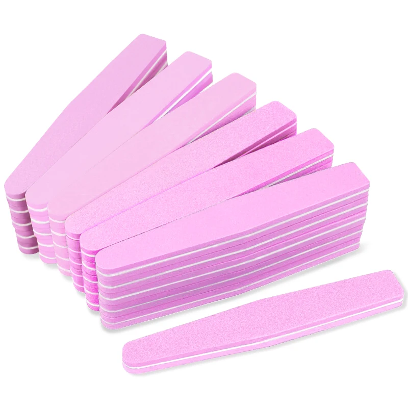 

1Lot Professional Nail Files Pink Sanding Nail Files Tools For Salon UV Gel DIY Tips Pedicure Tool Nail Art Manicure Set