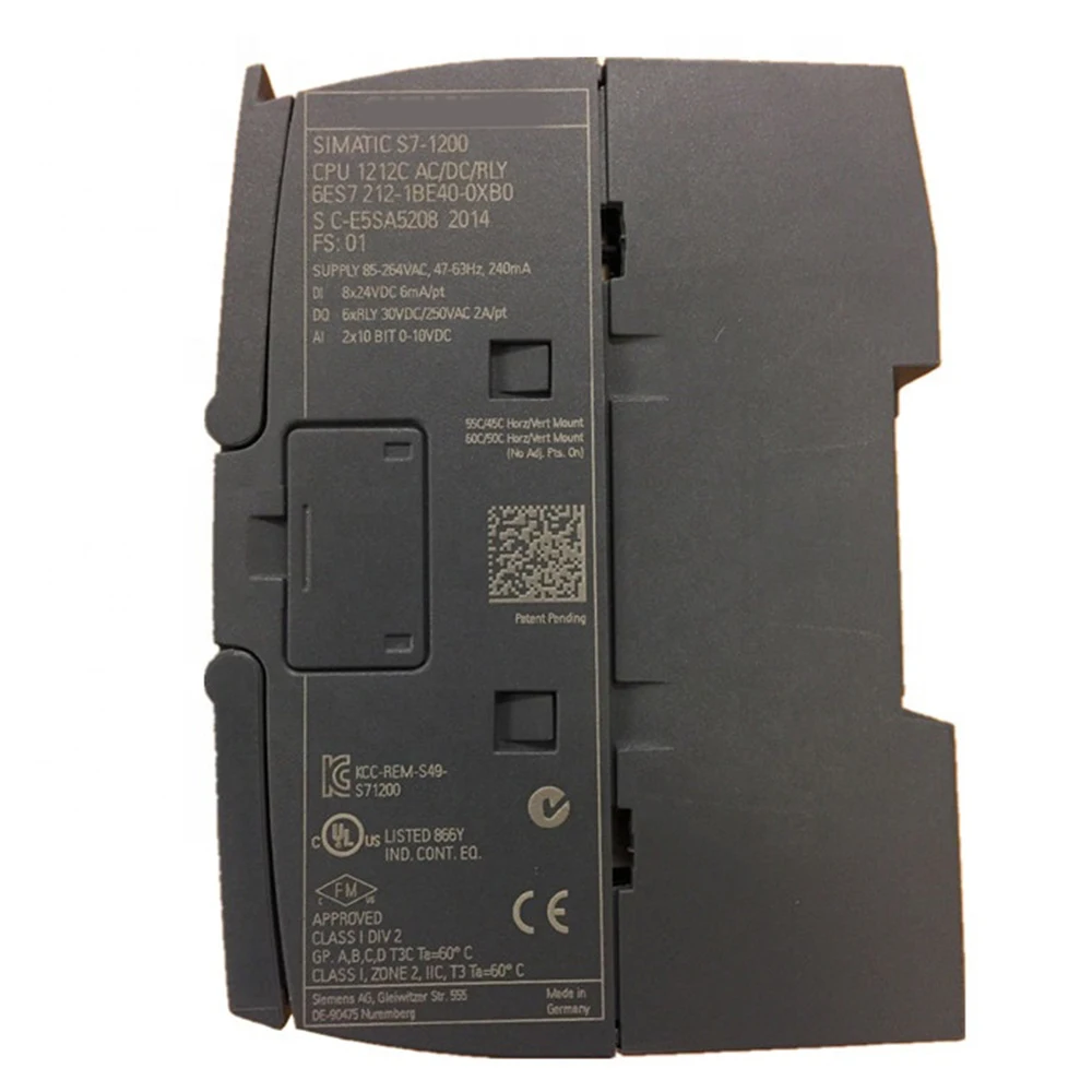 

New Original 6ES7 212-1BE40-0XB0 6ES7212-1BE40-0XB0 6ES72121BE400XB0 SIMATIC S7-1200 CPU 1214C Compact CPU One Year Warranty