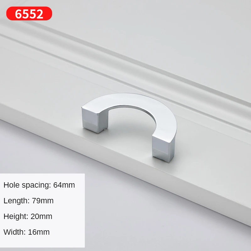 

Хромированная полукруглая ручка для шкафа