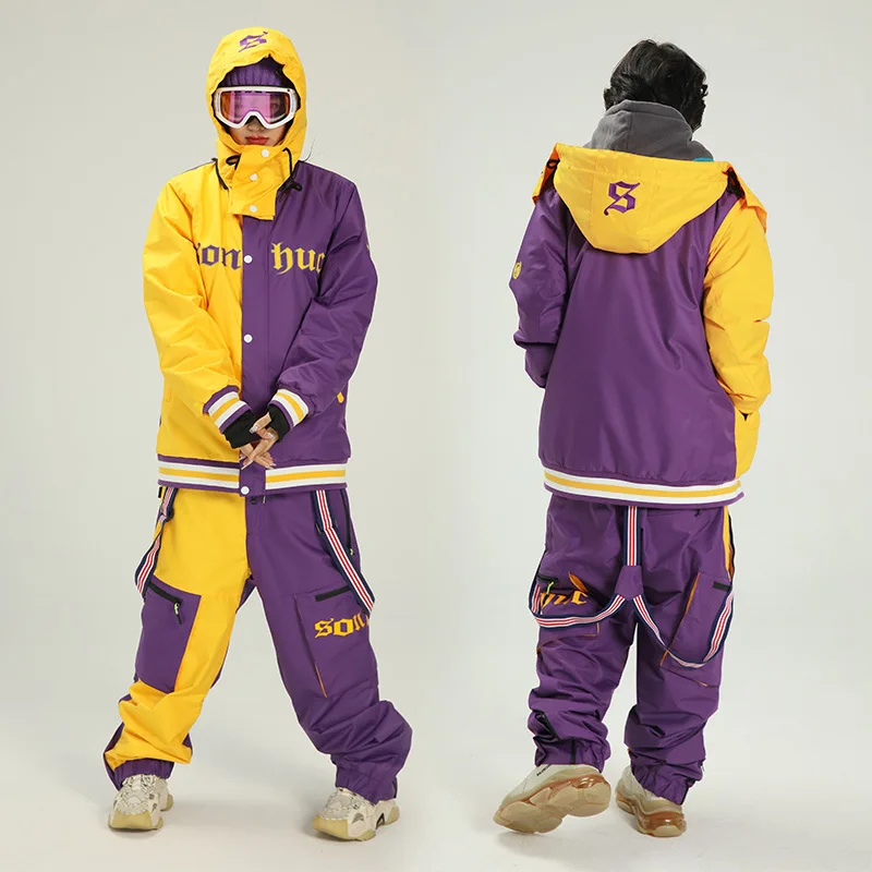 2022 New Ski Suit Men Women Winter Windproof Waterproof Warm Outdoor Sports Breathable Skiing Snowboarding Snow Clothes Jumpsuit