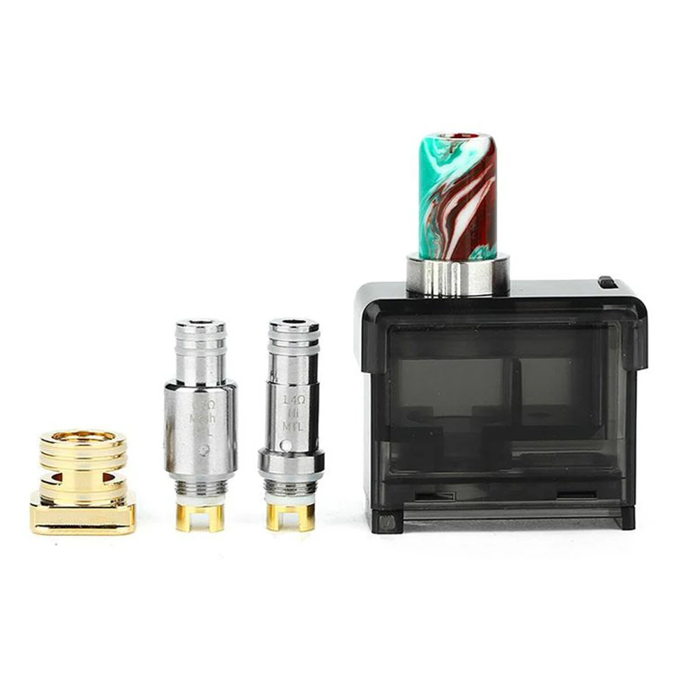 

Pasito Replacement Pod Cartridge for Smoant Pasito Pod Kit MTL Ni-80 Coil 1.4ohm /DTL Mesh Coil 0.6ohm