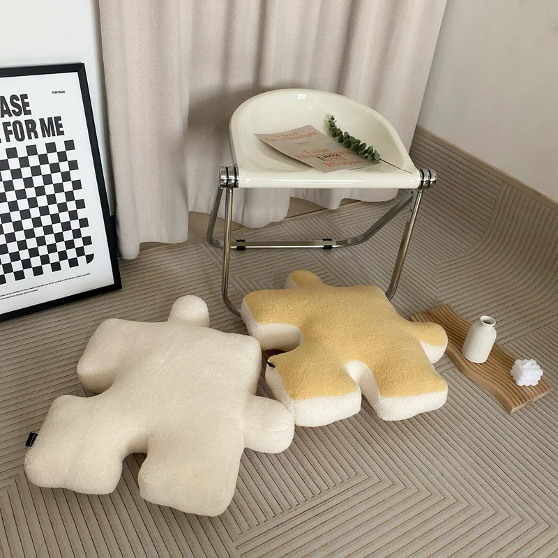 Creative Puzzle Shaped Pillow Seat Cushion for Living Room Sofa Throw Pillows Stuffed Plush Toy Crawling Mat Home Decoration 쿠션 |