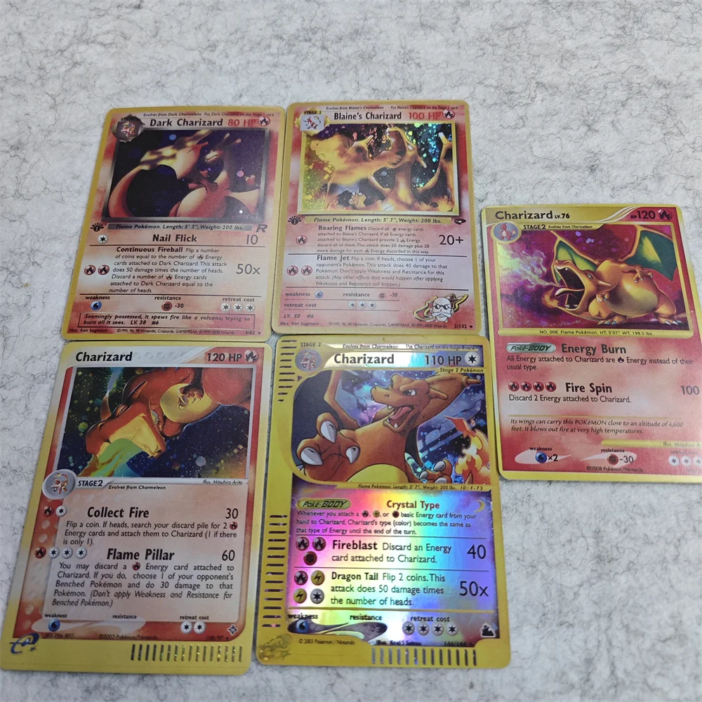 Фото Коллекционные карты PTCG Charizard: Shining Local Laser Ex GX VMX – Редкая коллекция, Игровые карты, Игрушки, Подарки №3