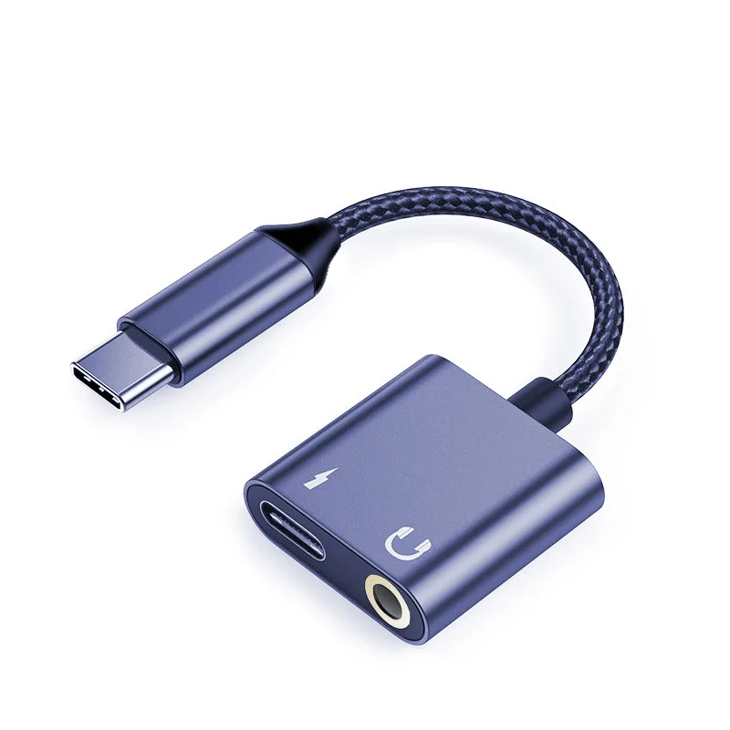 

Зарядка и прослушивание песен 2-в-1 адаптер Type-c Кабель-адаптер для наушников Тип c до 3,5