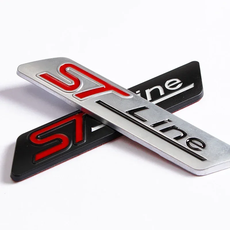 Metal Car Rear Trunk Emblem Sticker Auto Fender Badge Decal for Ford ST line KUGA Focus Mondeo Fusion RANGER TRANSIT FIGO C-MAX