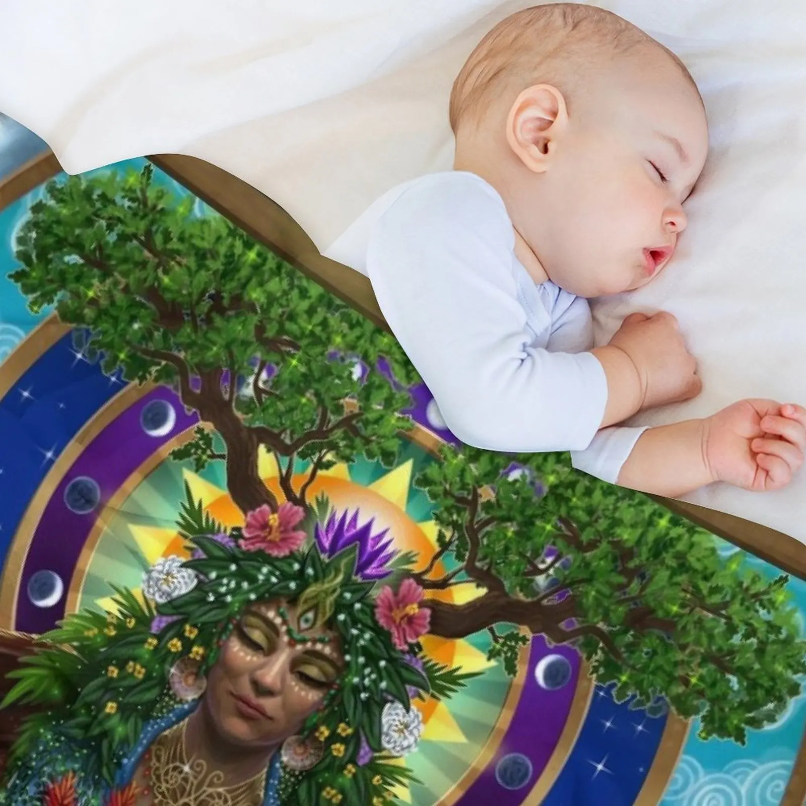 Gaia: Священная система мягкое декоративное одеяло для младенцев