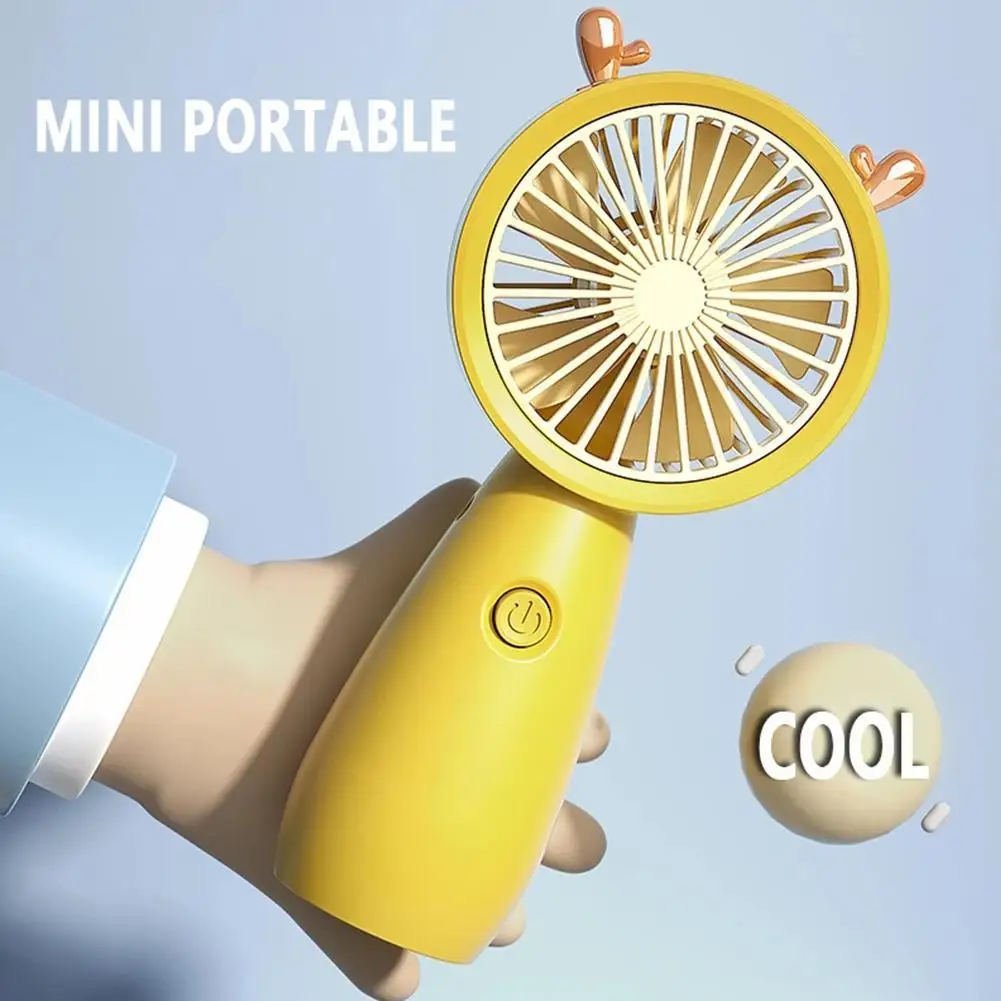 

1 шт. миниатюрный портативный вентилятор для улицы, милый миниатюрный Портативный Персональный вентилятор, USB-зарядка, карманный Настольный...