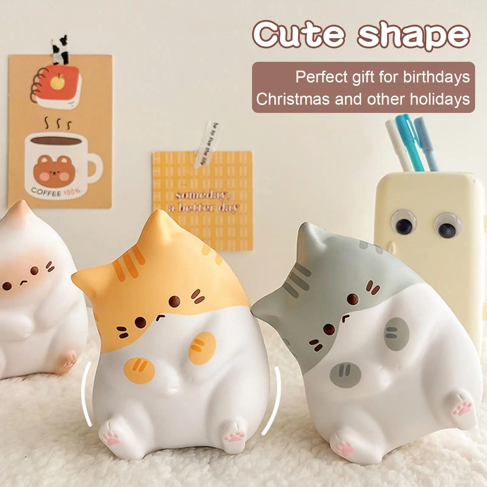 Vent Pig Cute Cartoon Slow Rebound Decompression Toy Cotton Squeeze Artifact Gift Birthday Decompression Children Y8j0