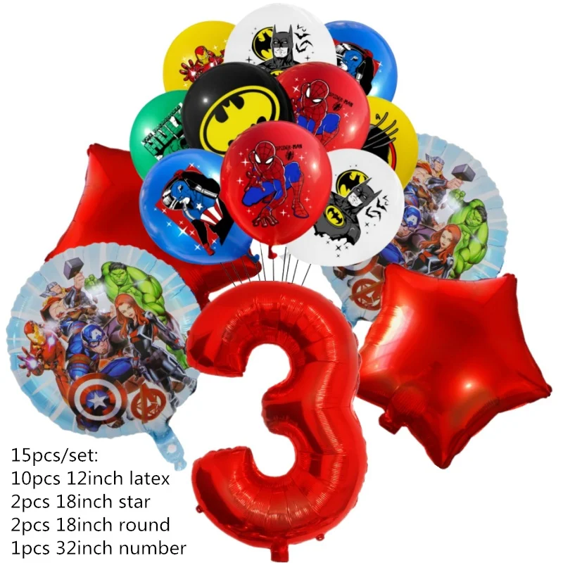 

Набор фольгированных шаров Герой Мстители 15 шт. Globos