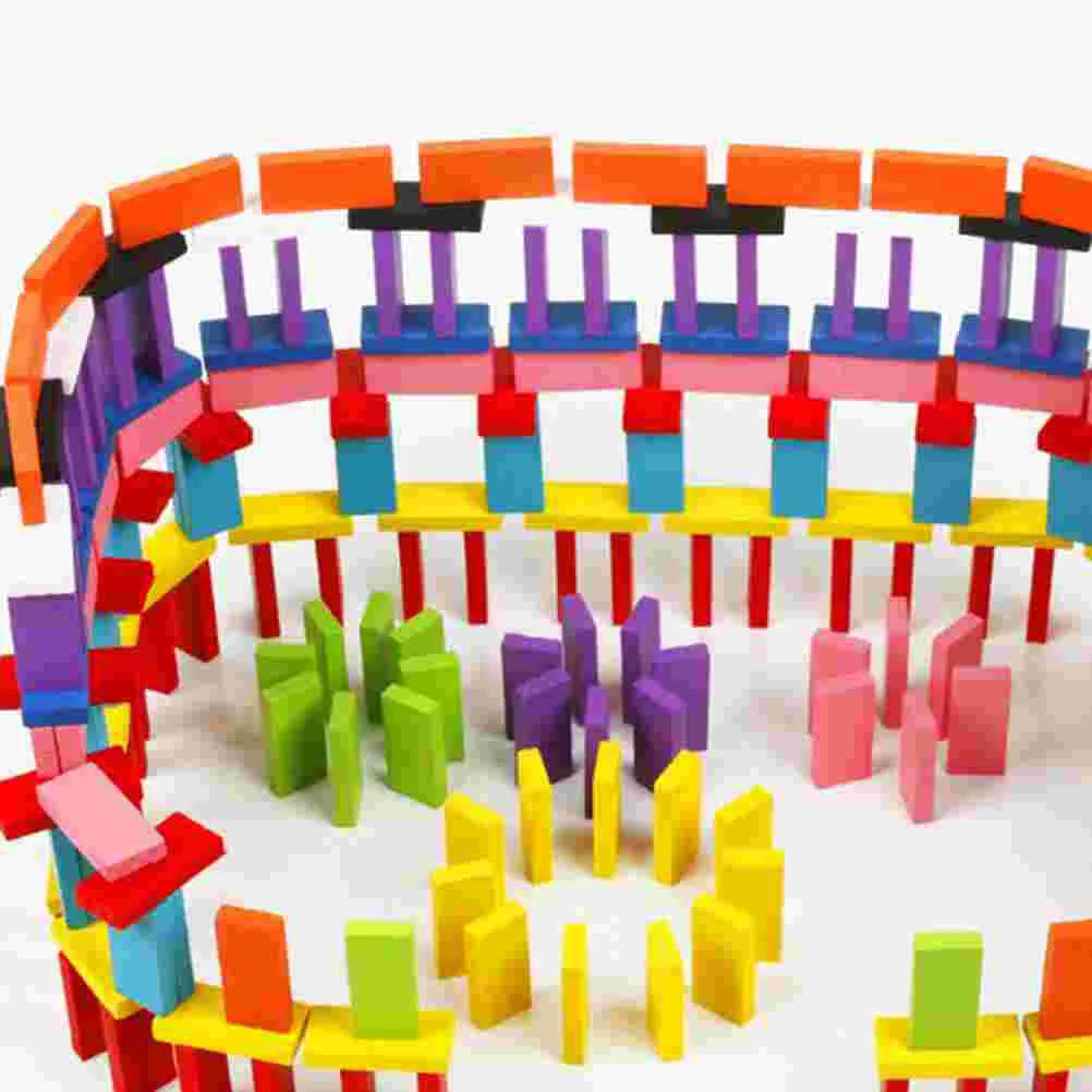 240 шт. детский Деревянный конструктор домино