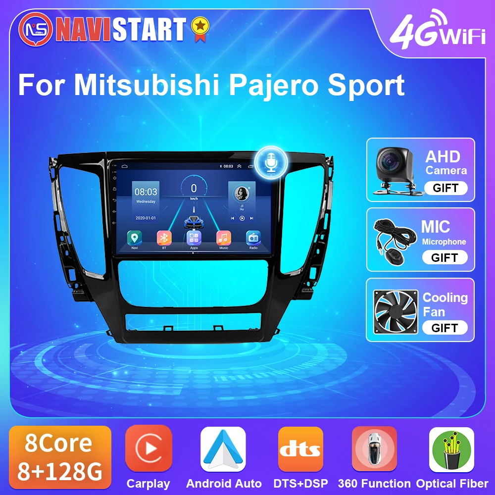 

Автомагнитола NAVISTAR T5 для Mitsubishi Pajero Sport 2016 -2018, Android 10, 4G, Wi-Fi