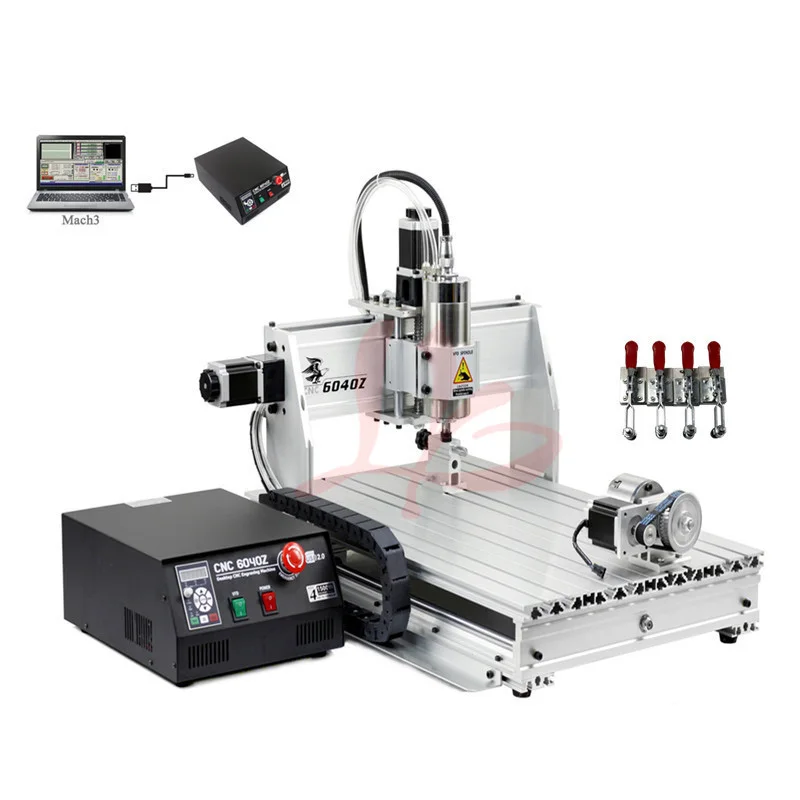 

CNC 6040Z 1.5KW 4 Axis Engraving Machine Spindle 6040 CNC Router