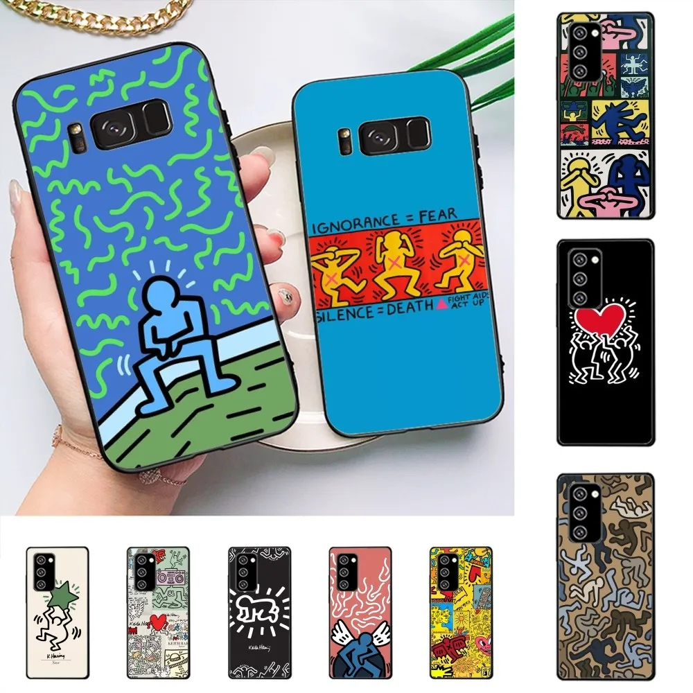 Чехол для мобильного телефона с цветным принтом Keith-Haring-Works для Samsung J 7 plus 7core J7 neo J6 plus prime J6 J4 J5