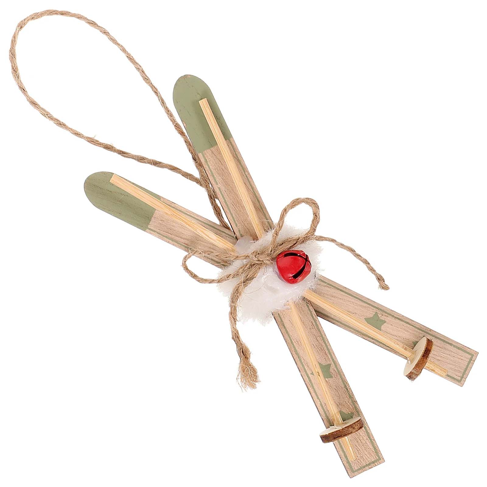 

Office Decore Sleigh Christmas Santa Ornaments Tree Trimmings Sled Wood Wooden Decors