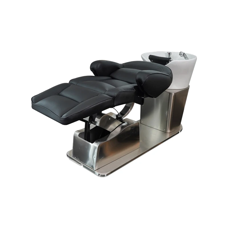Электрическая полулежащая кровать для шампуня