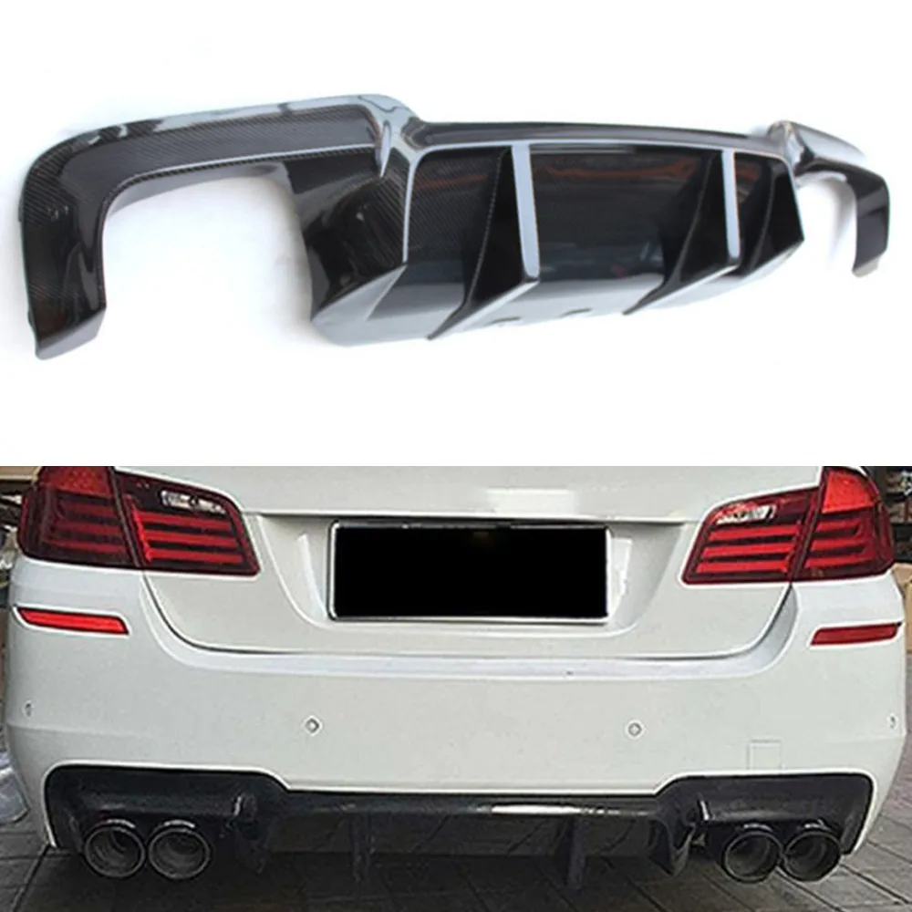 

Rear Bumper Lip Diffuser Spoiler For 5 Series F10 M5 Sedan 2010+ Carbon Fiber Car Modification Body Kits