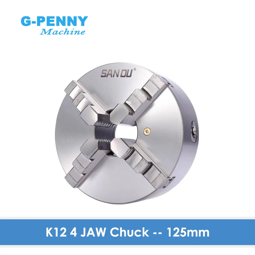 125mm 4 jaw Chuck self-centering manual chuck four jaw K12 - 125mm for CNC Engraving Milling machine ,CNC  Lathe Machine!