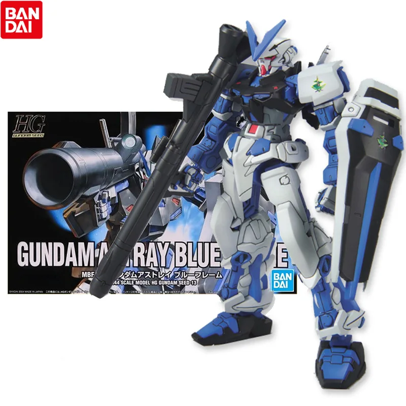 

Оригинальная модель Bandai Gundam, Комплект аниме-фигурок HG SEED 1/144 MBF-P03 Astray Blue Gunpla, аниме экшн-фигурки, игрушки для детей