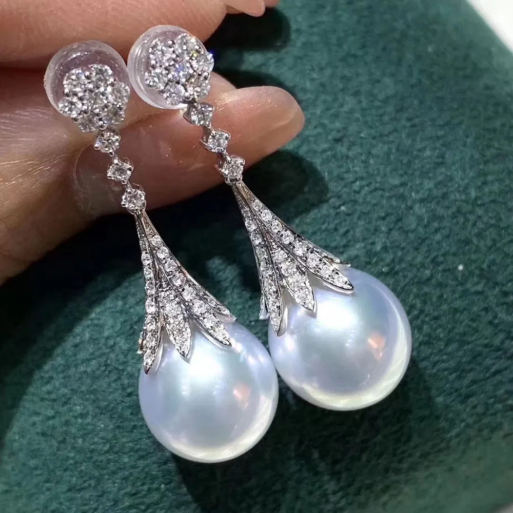 

Серьги-гвоздики из серебра 925 пробы с жемчугом, 10-12 мм