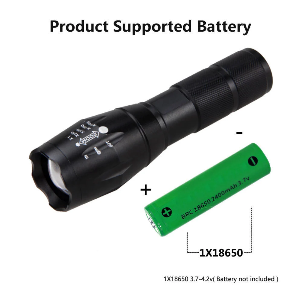 Многофункциональный внешний яркий фонарик с регулируемым фокусом