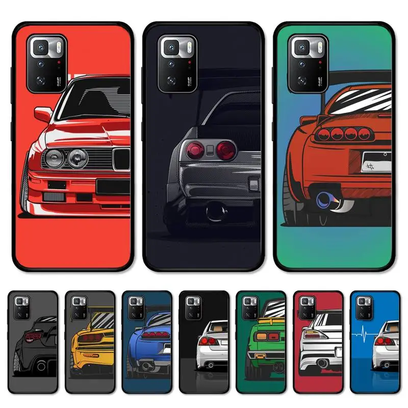 

Japan J-JDMs Sports Cars Comic Phone Case for Redmi Note 8 7 9 4 6 pro max T X 5A 3 10 lite pro