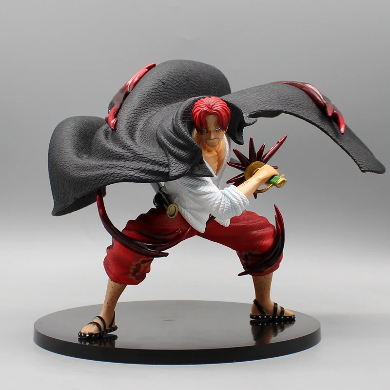 

New 20cm Anime One Piece Shanks Figure Yonko 4 Emperors Red Hair Action Figure Pvc Model Figurine Statue Decor Toy Christmas Gif