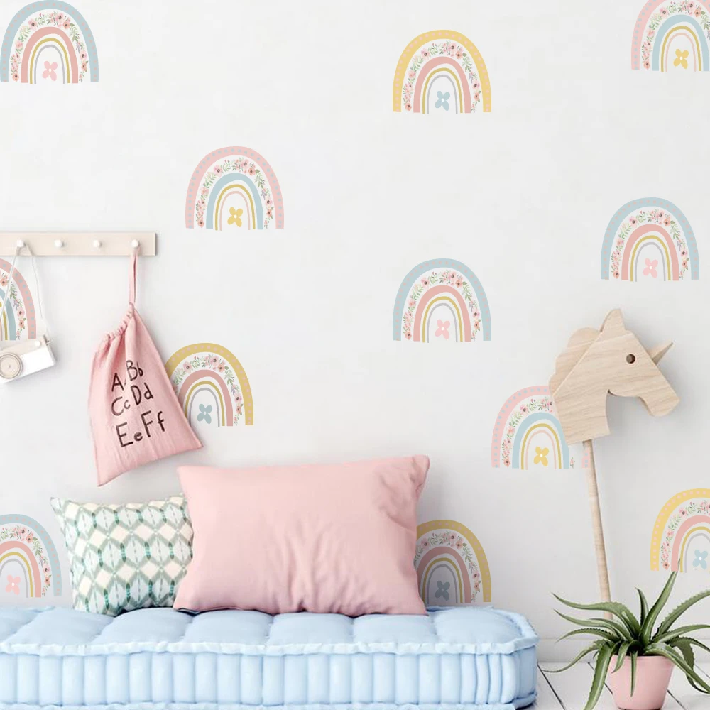 

Funlife® Watercolor Rainbow Wall Decals Wallpaper Waterproof Wall Stickers Self-Adhesive Nursery Bedroom Baby's Room Home Decor