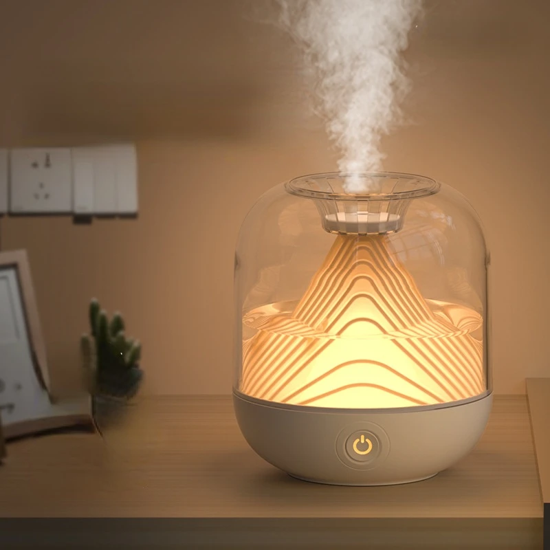 

700ML Large Capacity USB Air Humidifier Color Light Mountain Landscape Bedroom Aromatherapy Air Purifier Home Decoration Gift