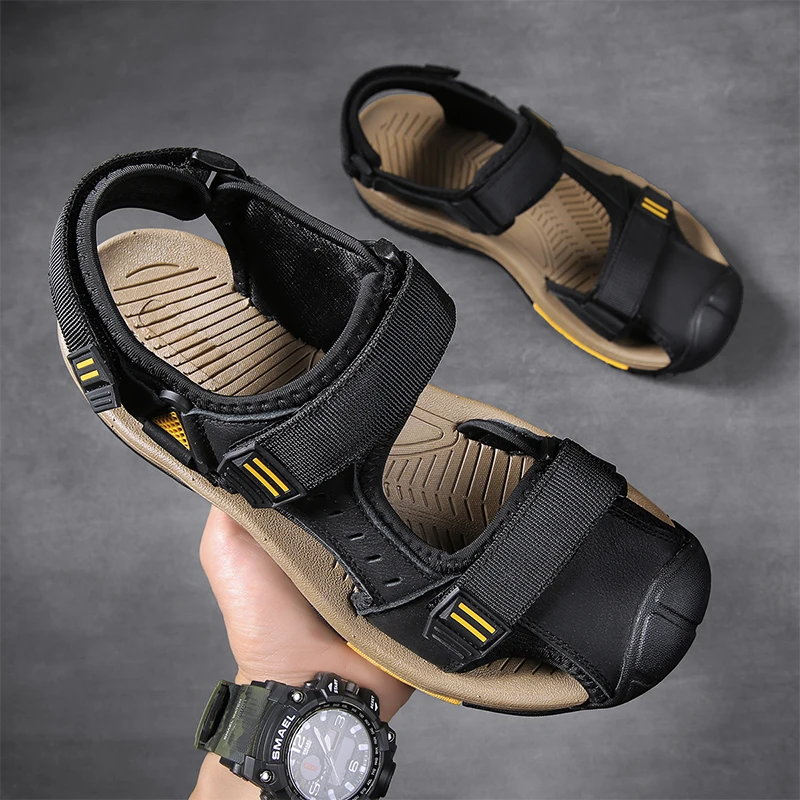 Men's Beach Sandals Lightweight Quick Dry Water Shoes Bag Toe Comfortable Breathable Casual Clogs