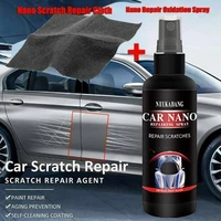 1pc nano cloth car scratch remover clothcar repairing spray coat oxidation 50ml liquid car wash and maintenance