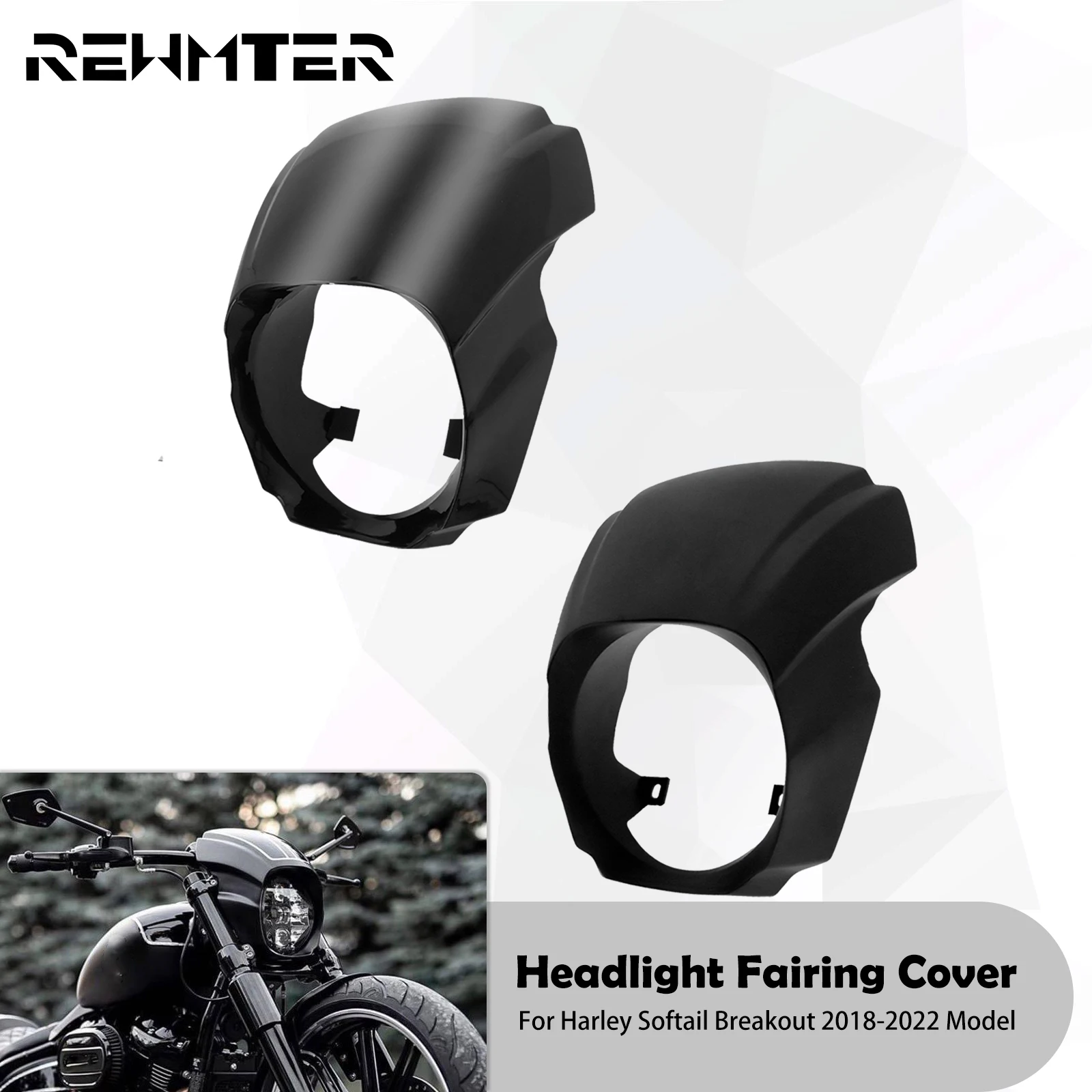 Мотоциклетный глянцевый черный/матовый черный переднее лобовое стекло для Harley