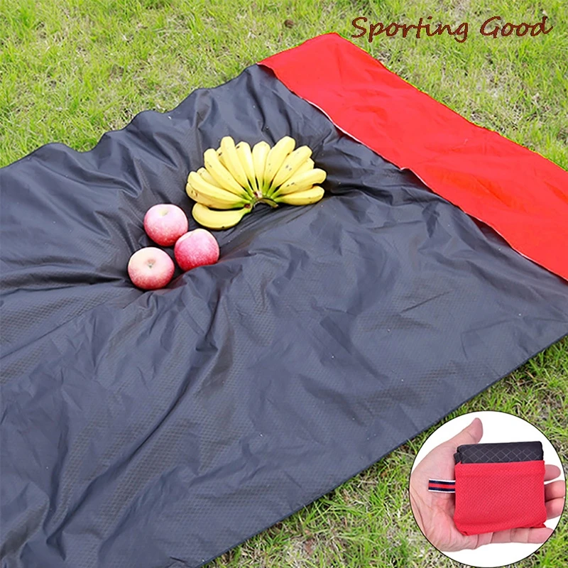 

Outdoor Picnic Hiking Baby Blanket Portable Pocket Nylon Camping Mat Rug Lightweight Waterproof Foldable Garden Ultra Thin Beach